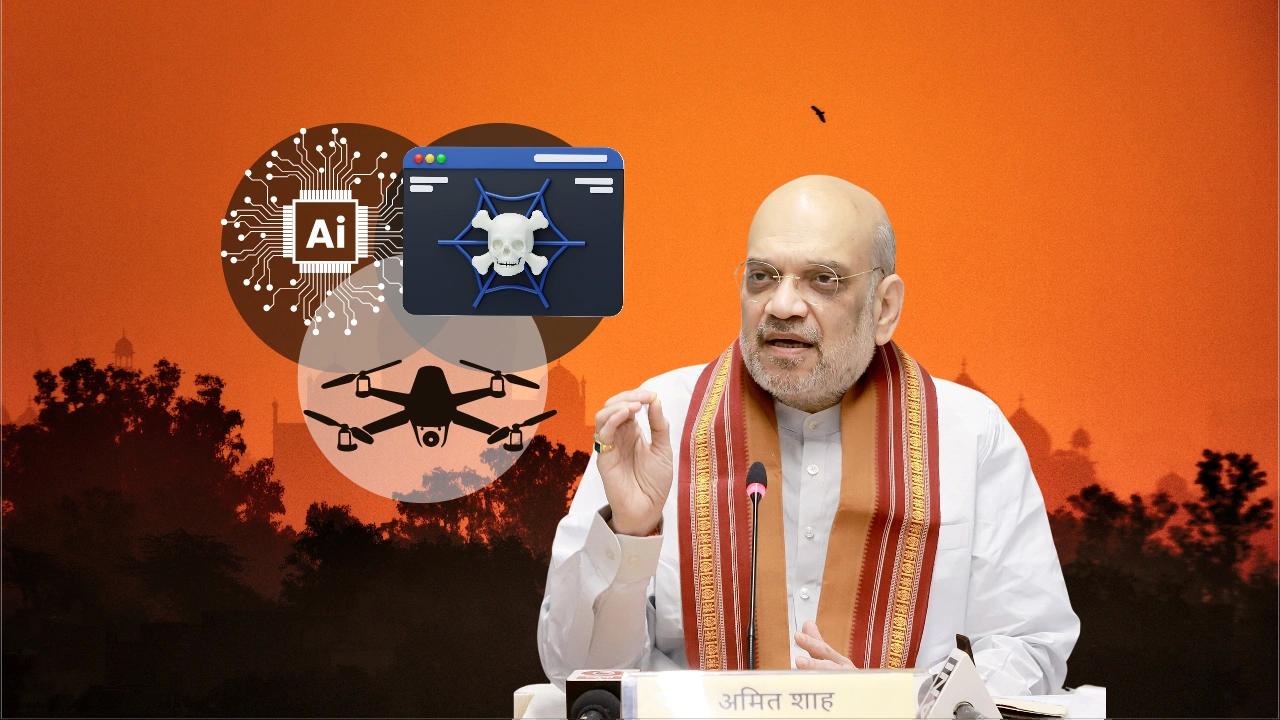 Amit Shah reveals that cryptocurrencies, the dark web, and drones continue to pose global challenges.